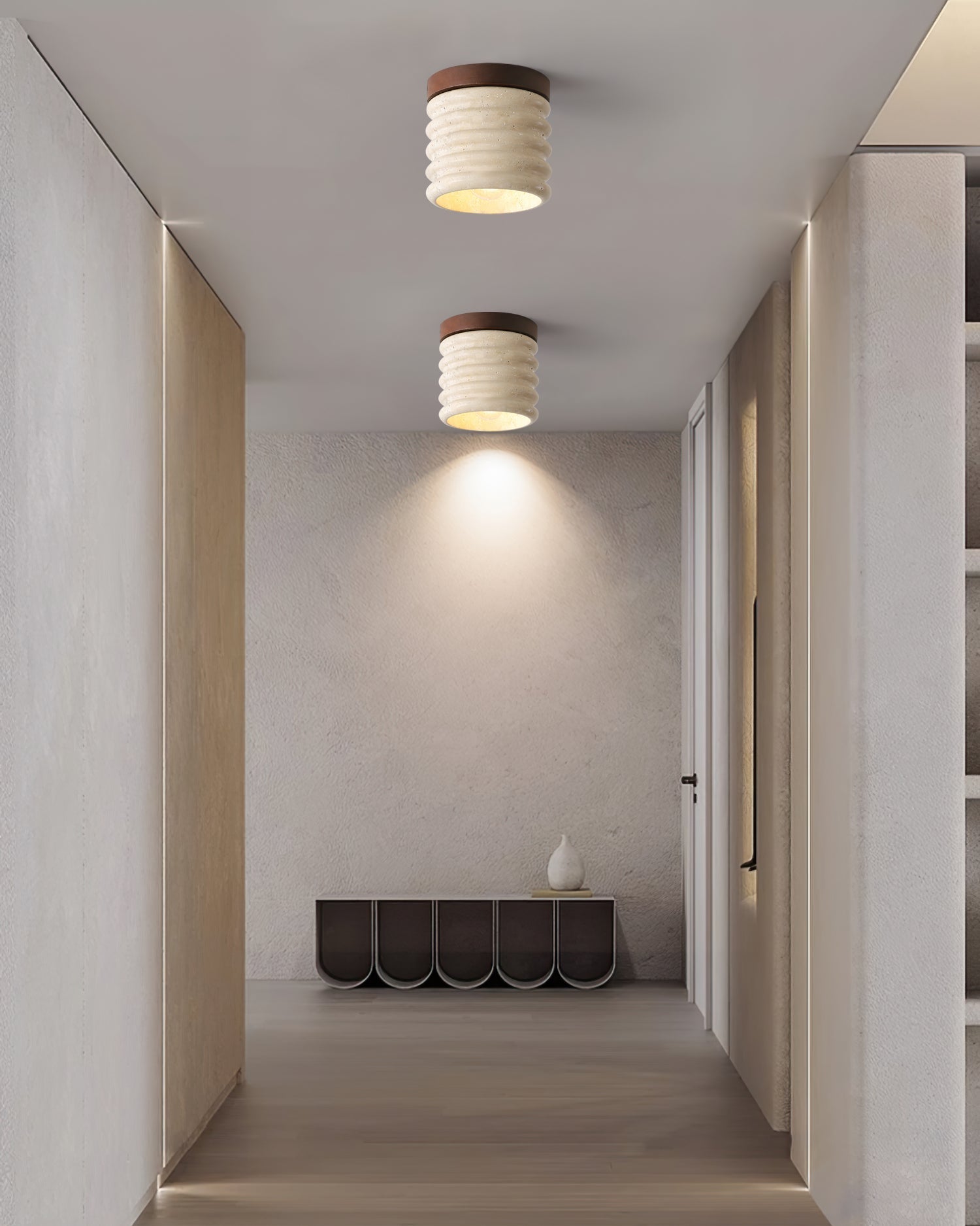Winthrop Travertine Pendant Illumination