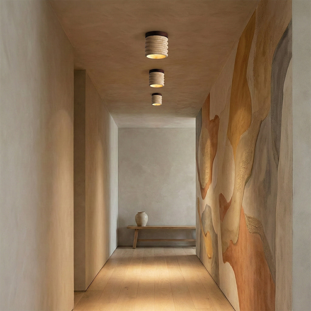 Winthrop Travertine Pendant Illumination