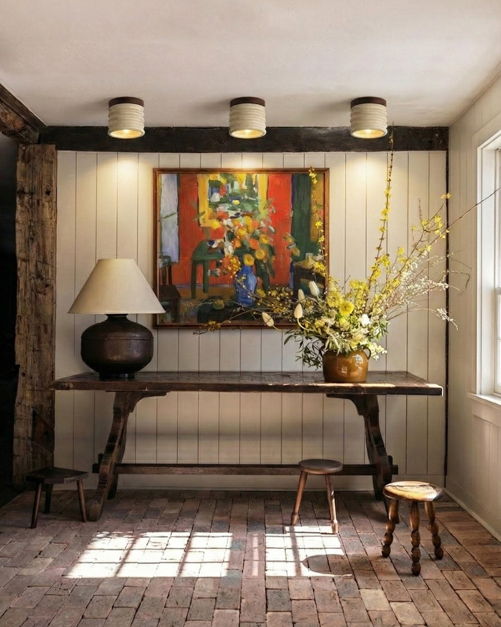 Winthrop Travertine Pendant Illumination
