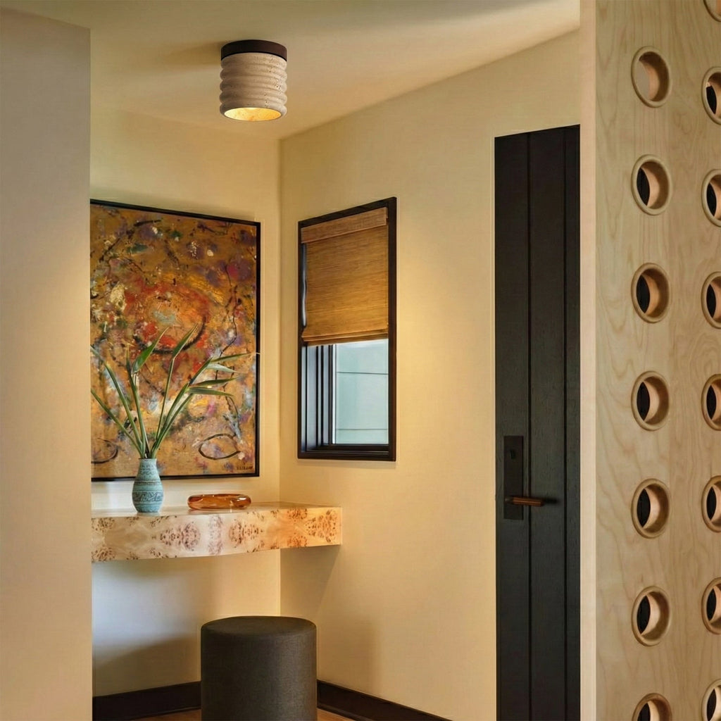 Winthrop Travertine Pendant Illumination