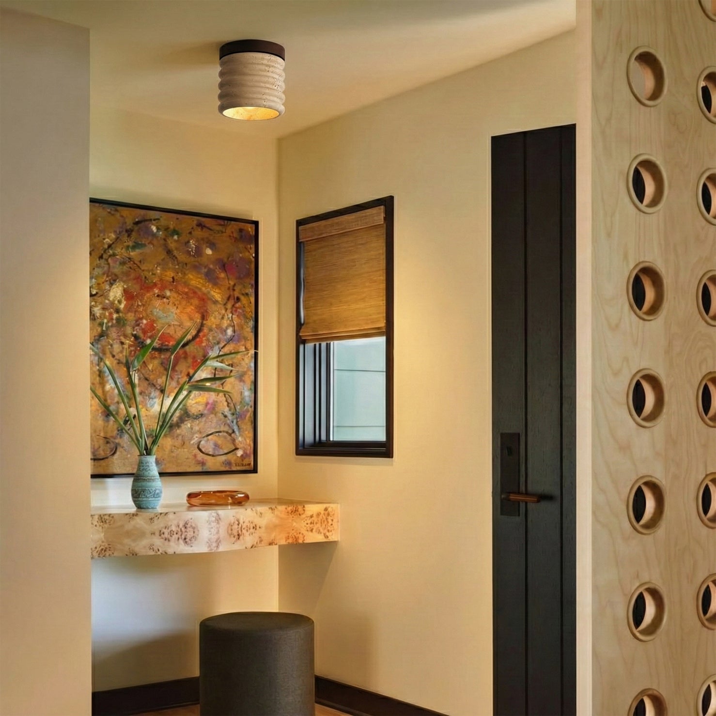 Winthrop Travertine Pendant Illumination