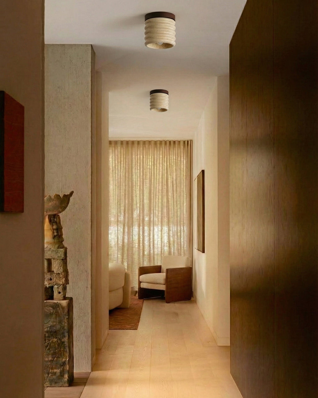 Winthrop Travertine Pendant Illumination