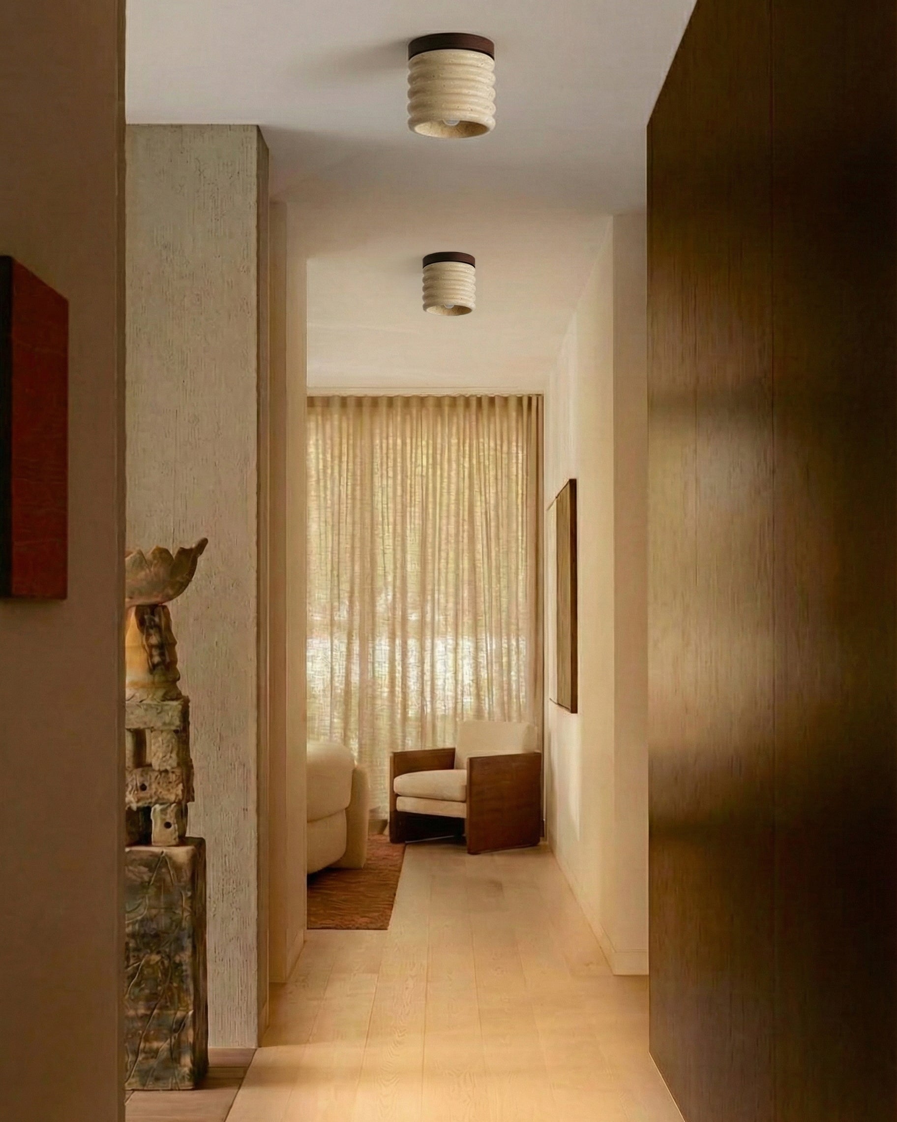 Winthrop Travertine Pendant Illumination