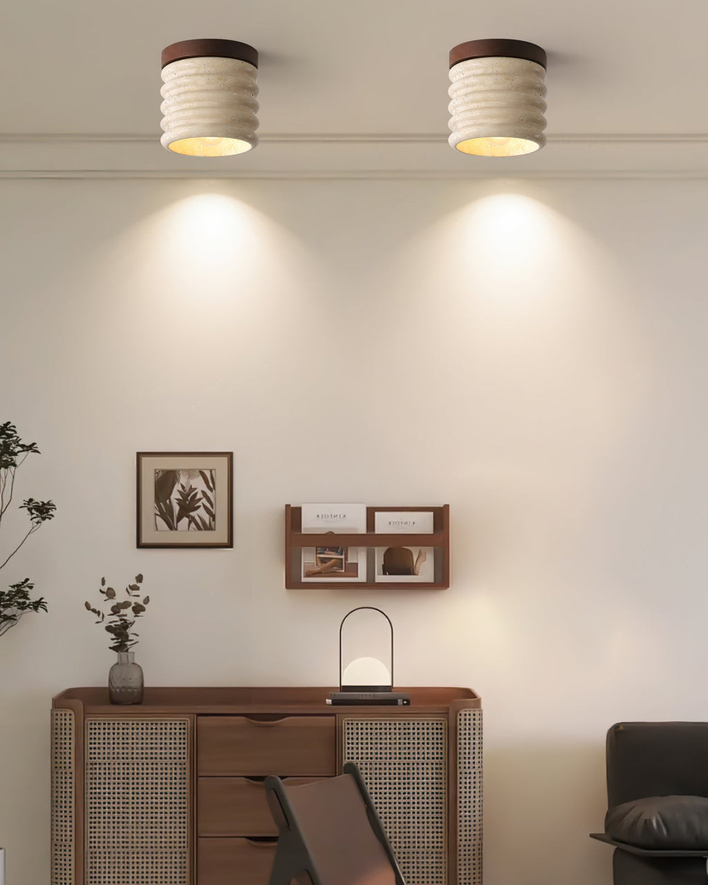 Winthrop Travertine Pendant Illumination