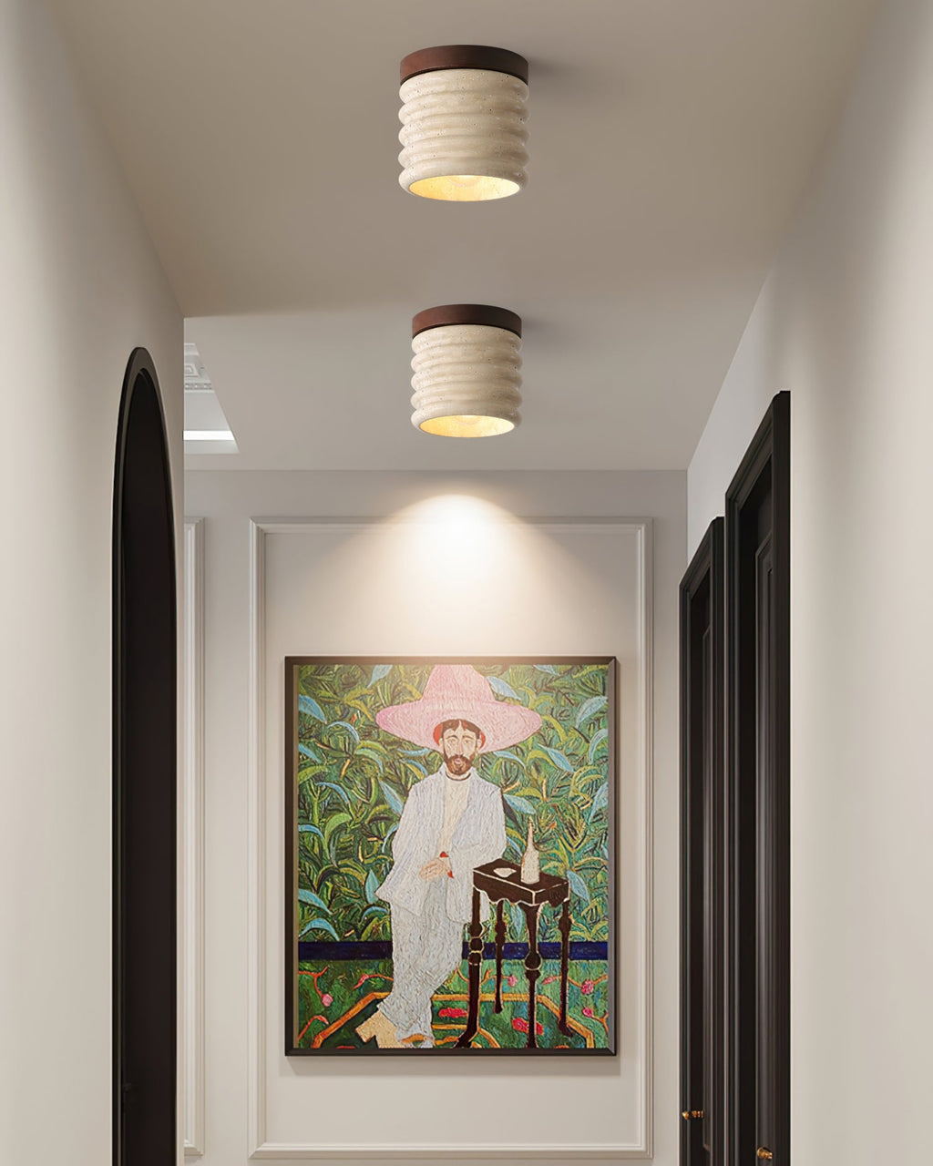 Winthrop Travertine Pendant Illumination