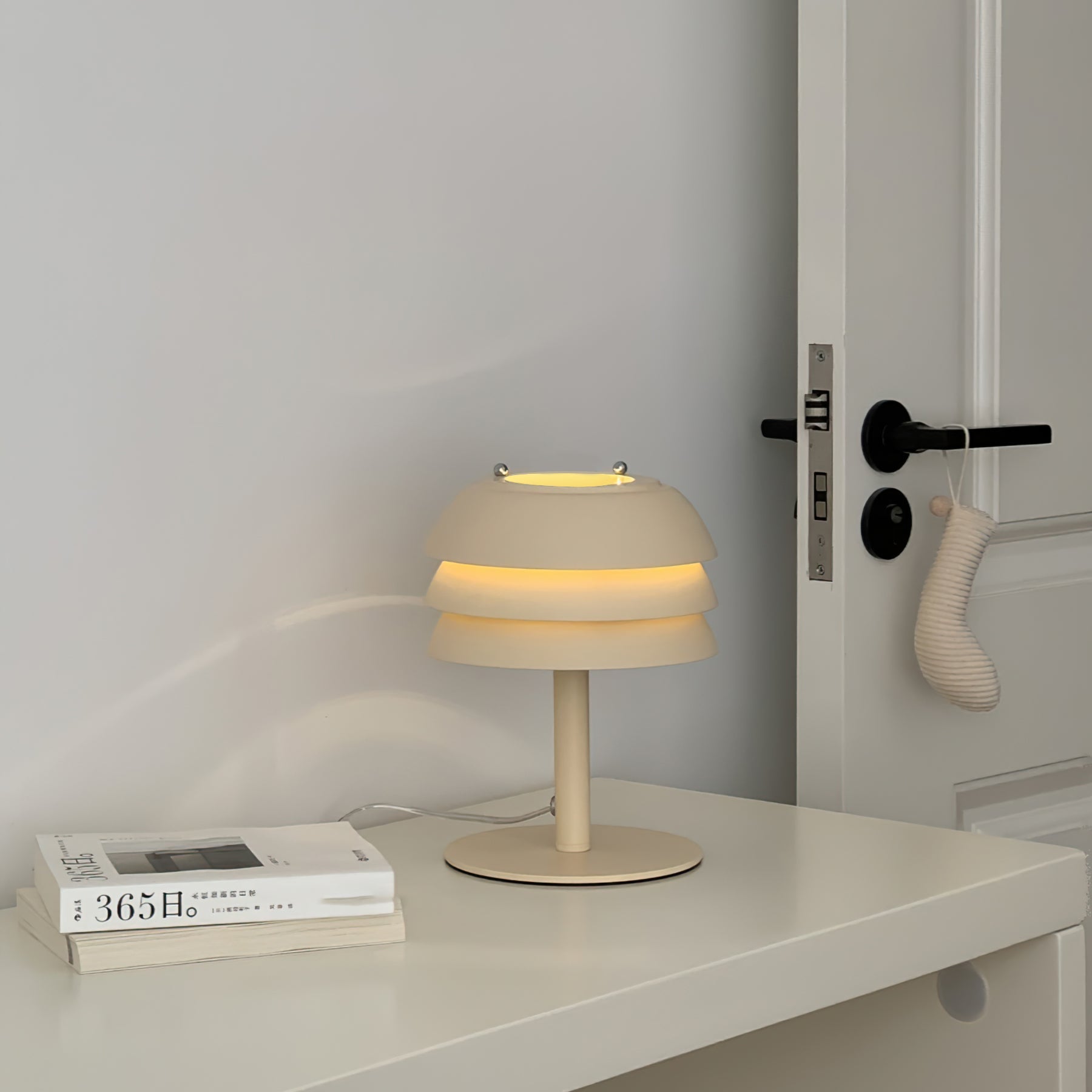WINTHROP GLAZED CERAMIC TABLE LANTERN