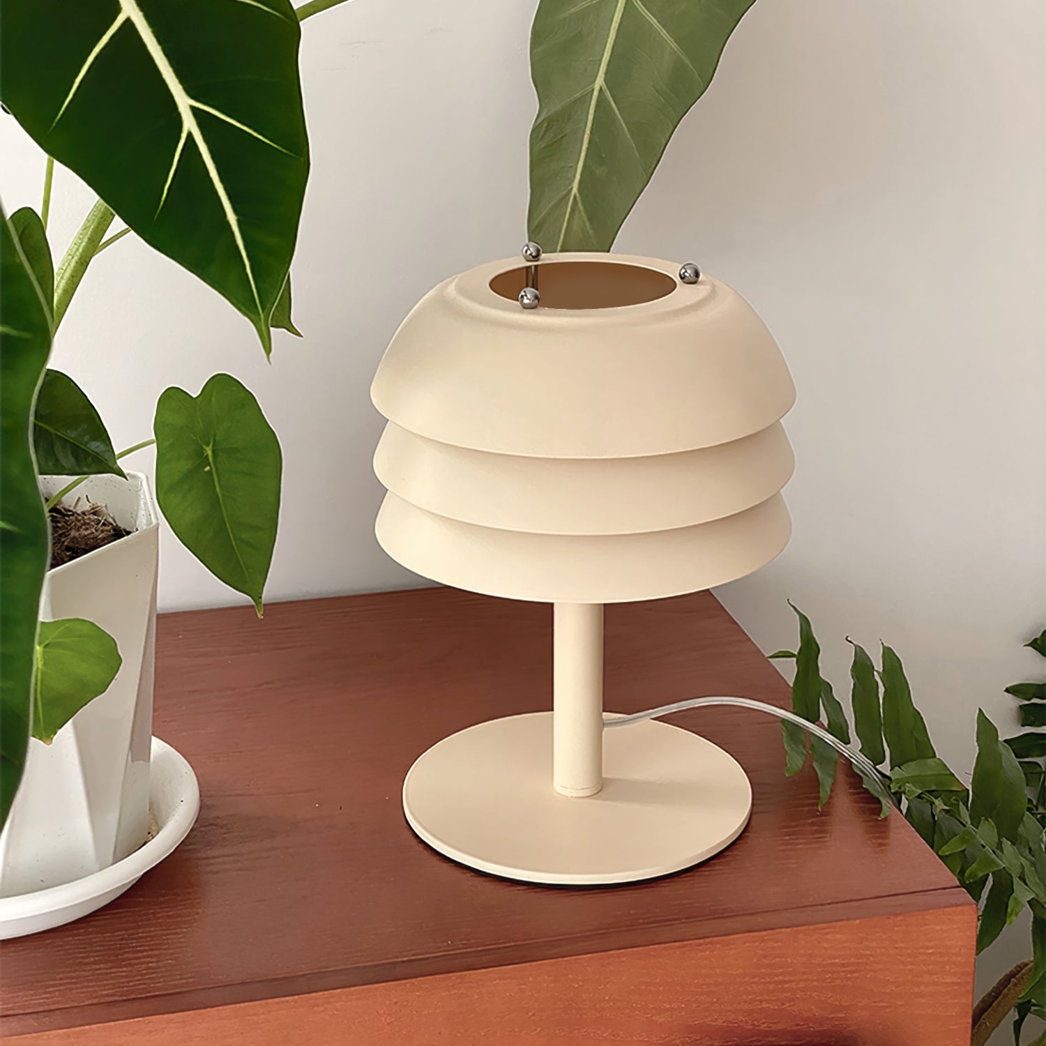 WINTHROP GLAZED CERAMIC TABLE LANTERN