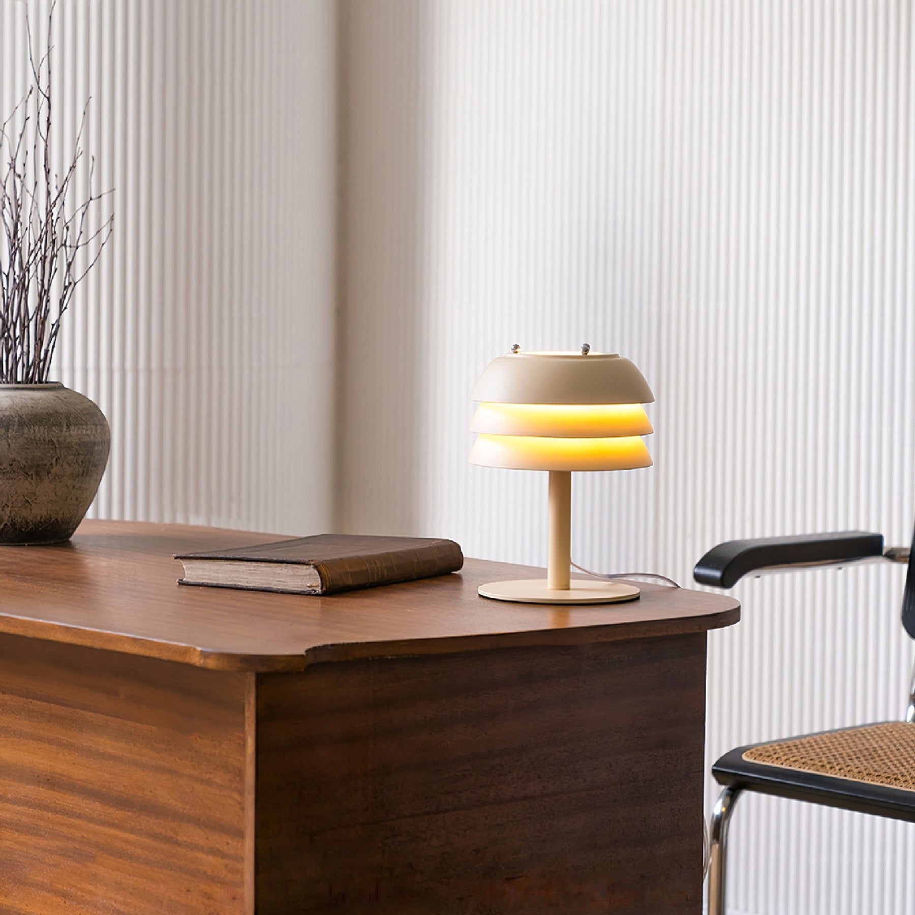 WINTHROP GLAZED CERAMIC TABLE LANTERN