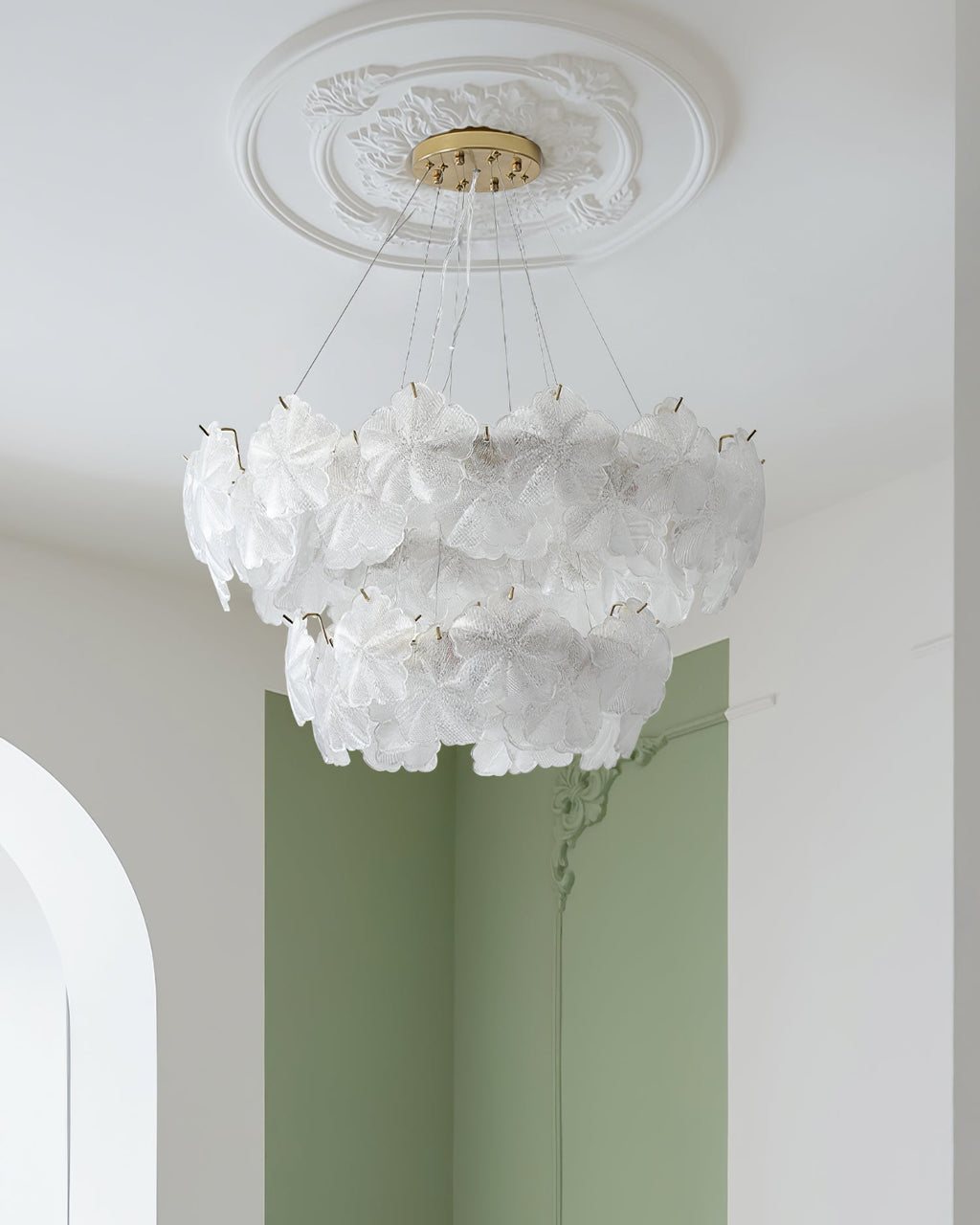 RAVENSDALE CRYSTAL TEARDROP CHANDELIER