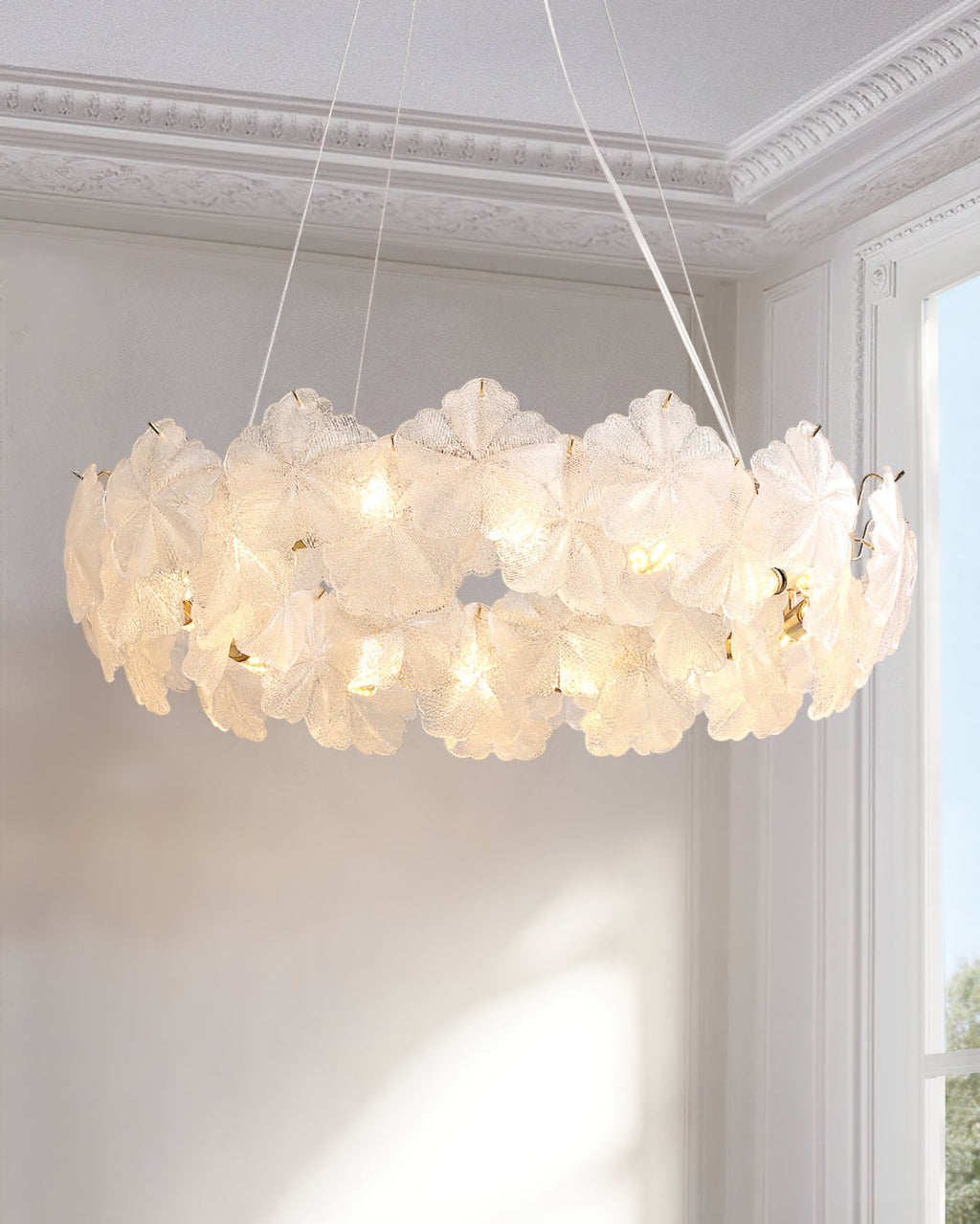 RAVENSDALE CRYSTAL TEARDROP CHANDELIER