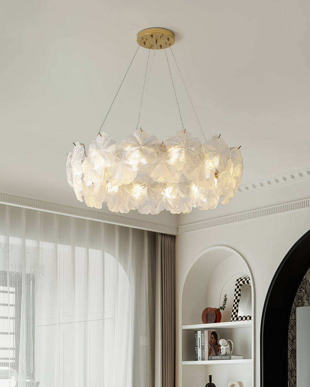 RAVENSDALE CRYSTAL TEARDROP CHANDELIER