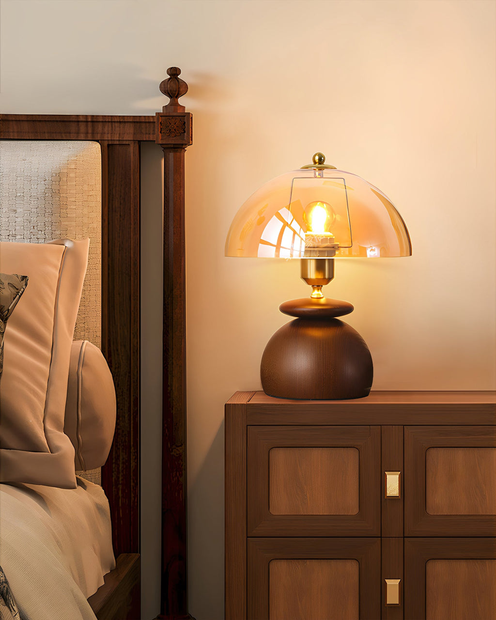 Farnsworth Luminaire with Textured Shade