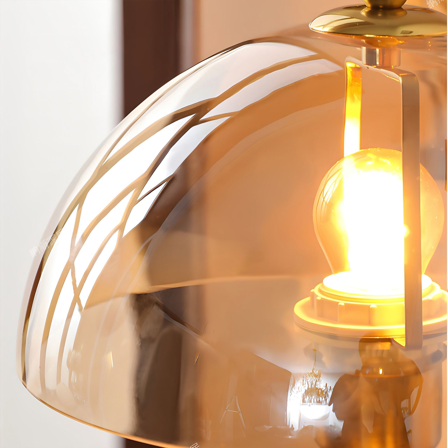 Farnsworth Luminaire with Textured Shade