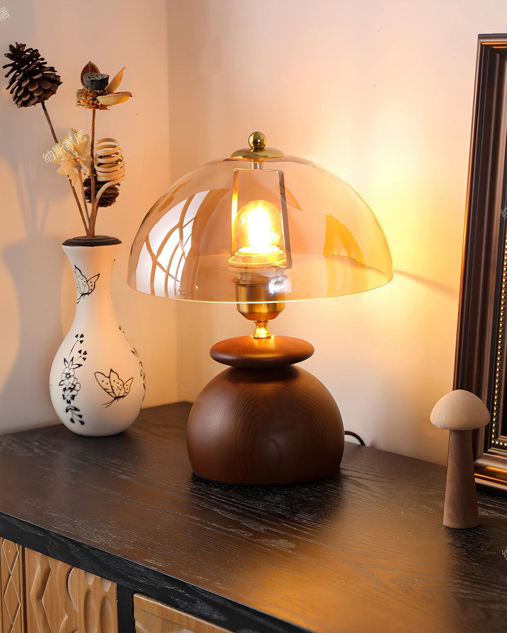 Farnsworth Luminaire with Textured Shade