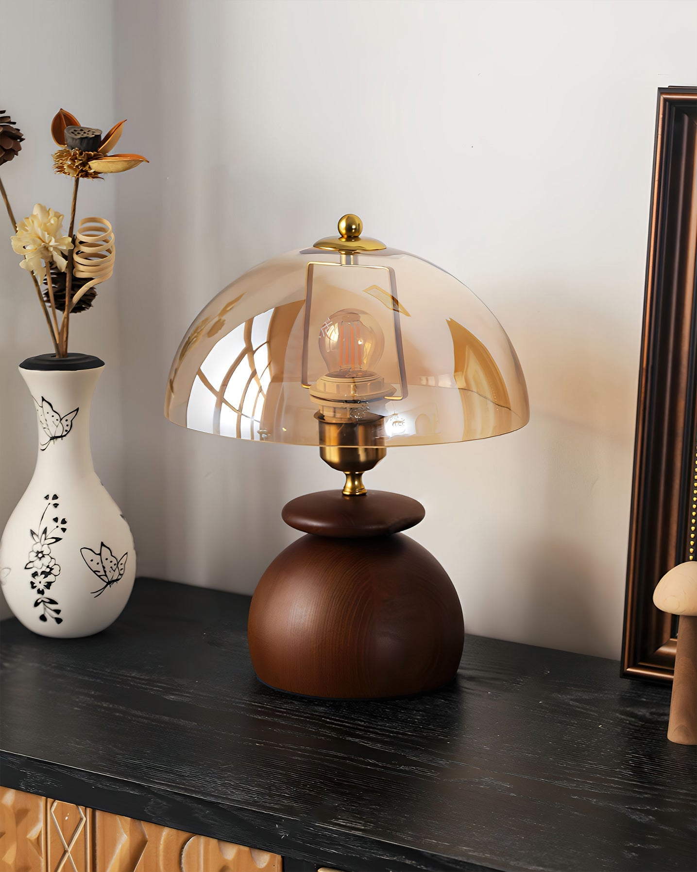 Farnsworth Luminaire with Textured Shade