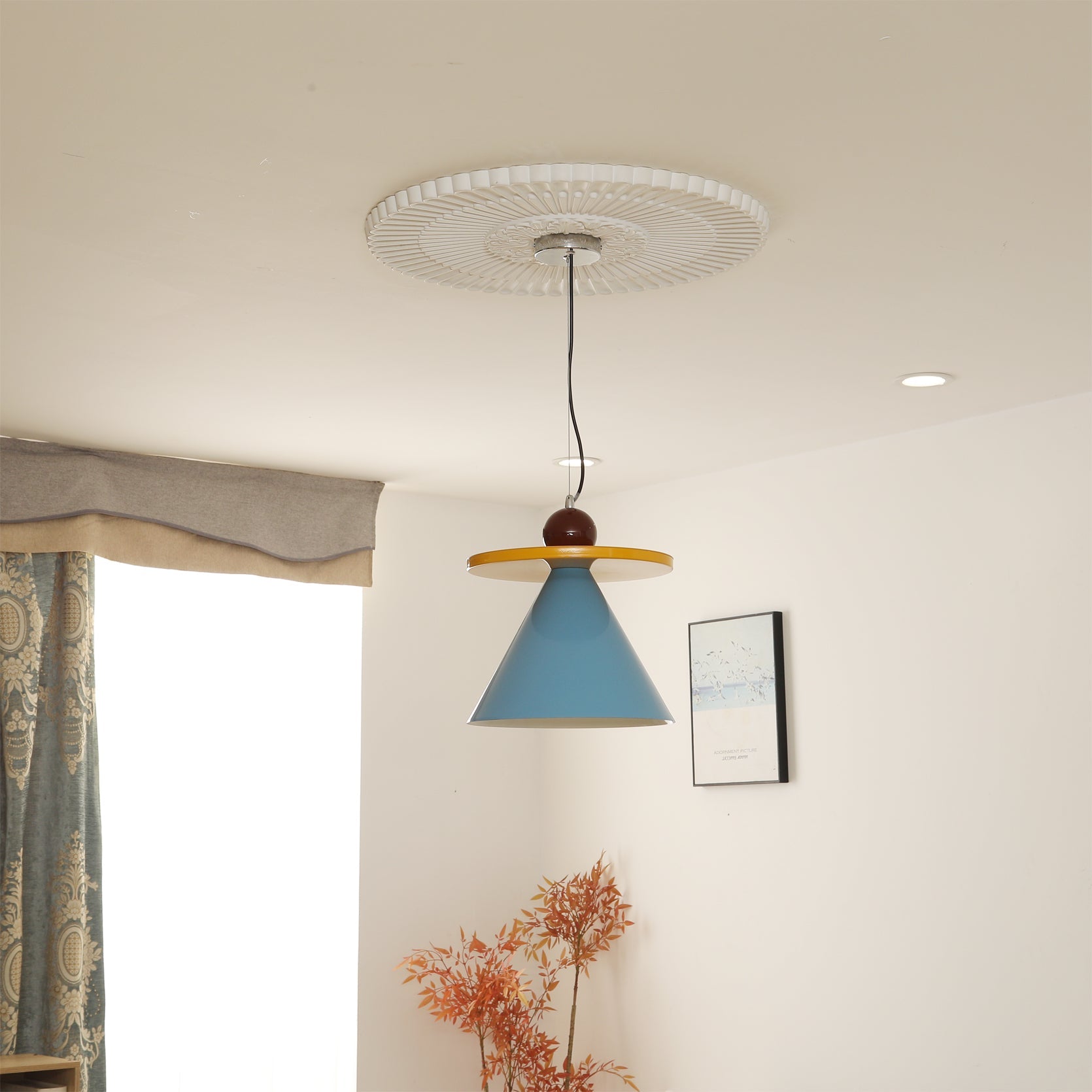 MARLOWE FROSTED GLASS HANGING LANTERN