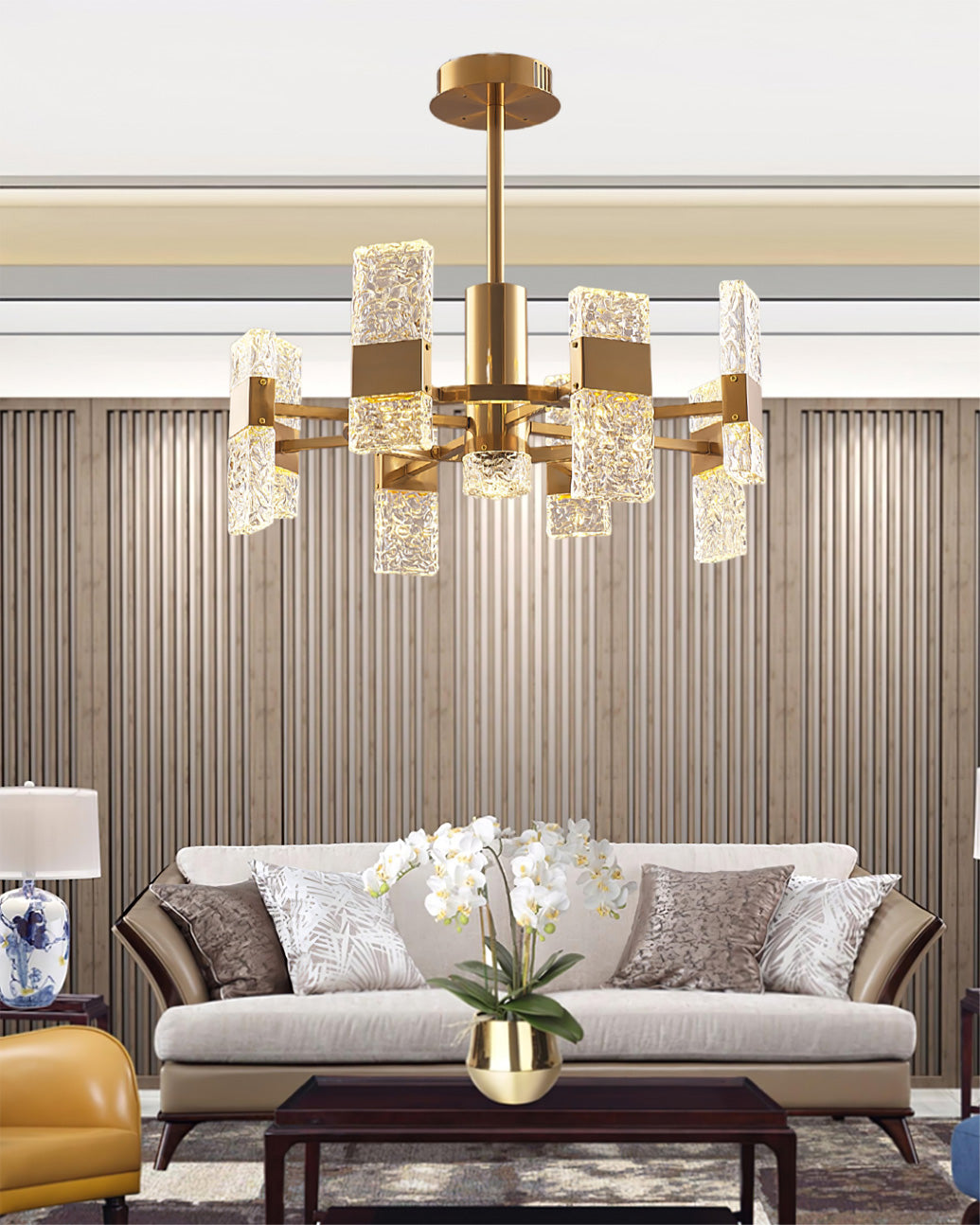 ASTORIA CRYSTAL TEARDROP LUMINAIRE