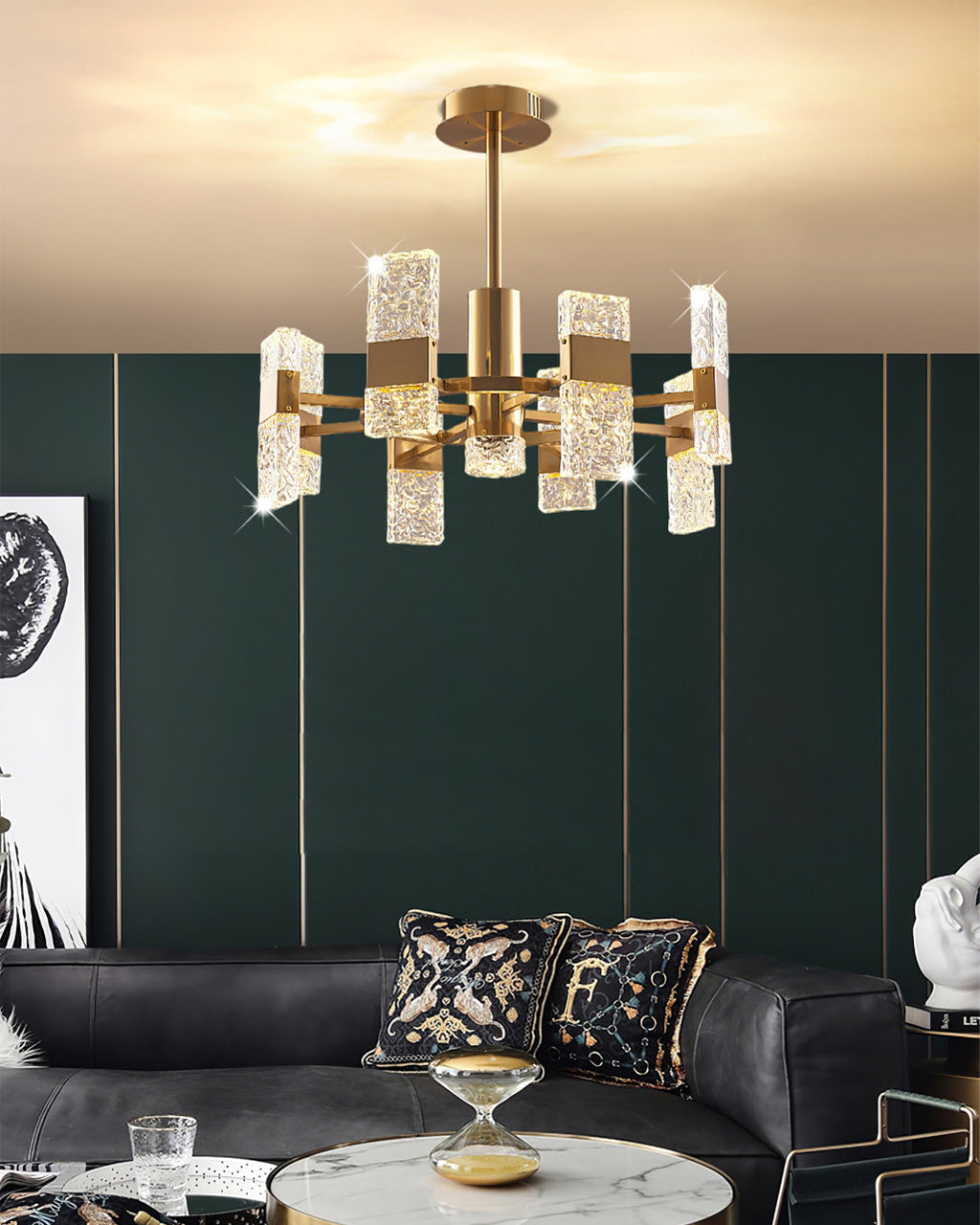 ASTORIA CRYSTAL TEARDROP LUMINAIRE