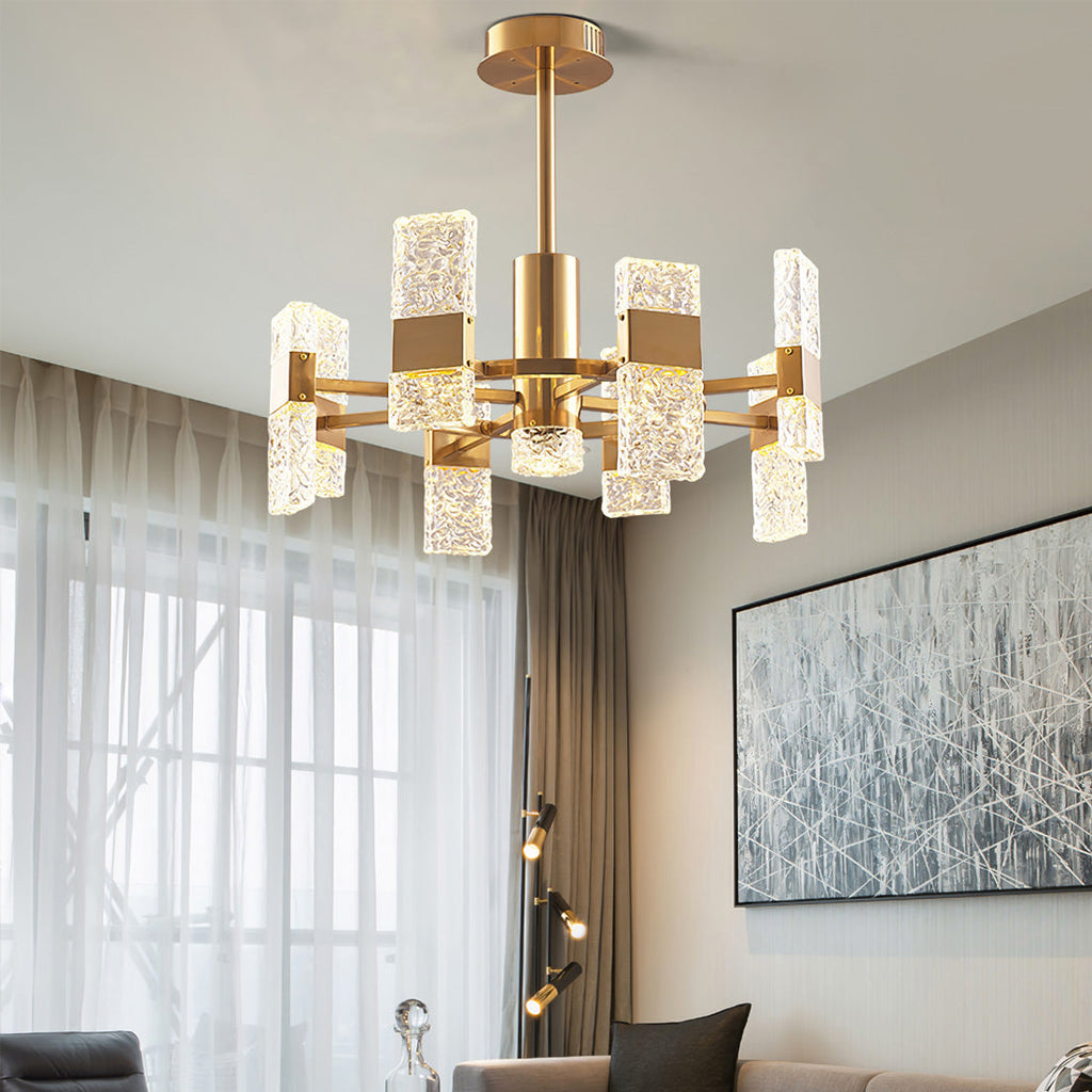 ASTORIA CRYSTAL TEARDROP LUMINAIRE