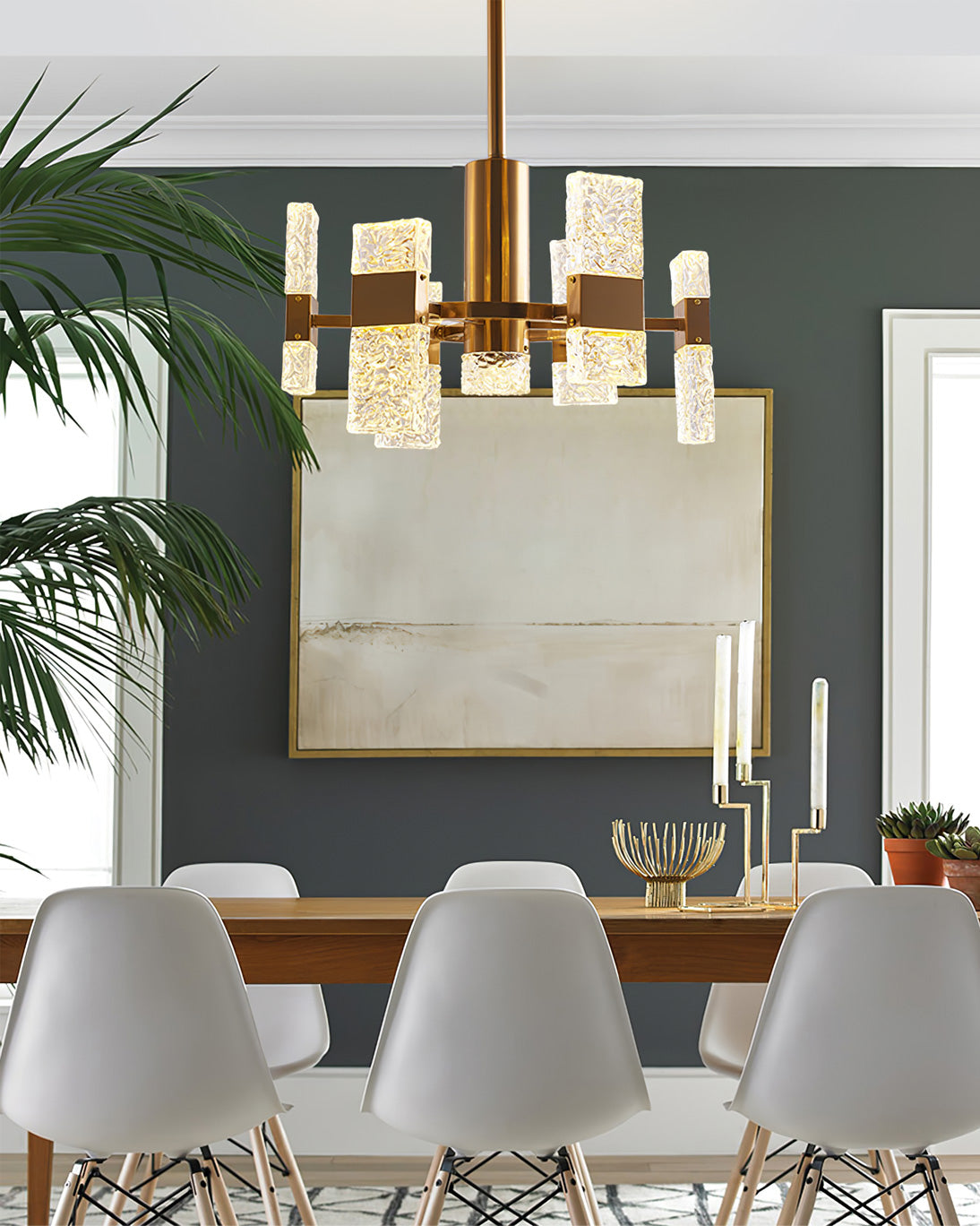 ASTORIA CRYSTAL TEARDROP LUMINAIRE