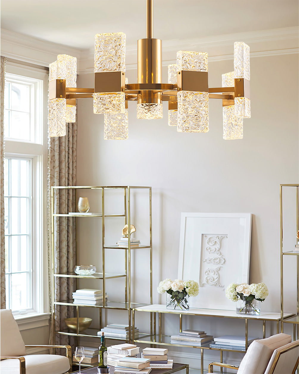 ASTORIA CRYSTAL TEARDROP LUMINAIRE