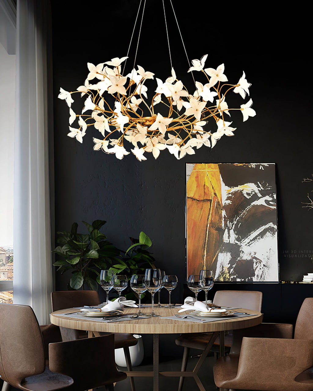 FLORENTINE PETAL CEILING LANTERN