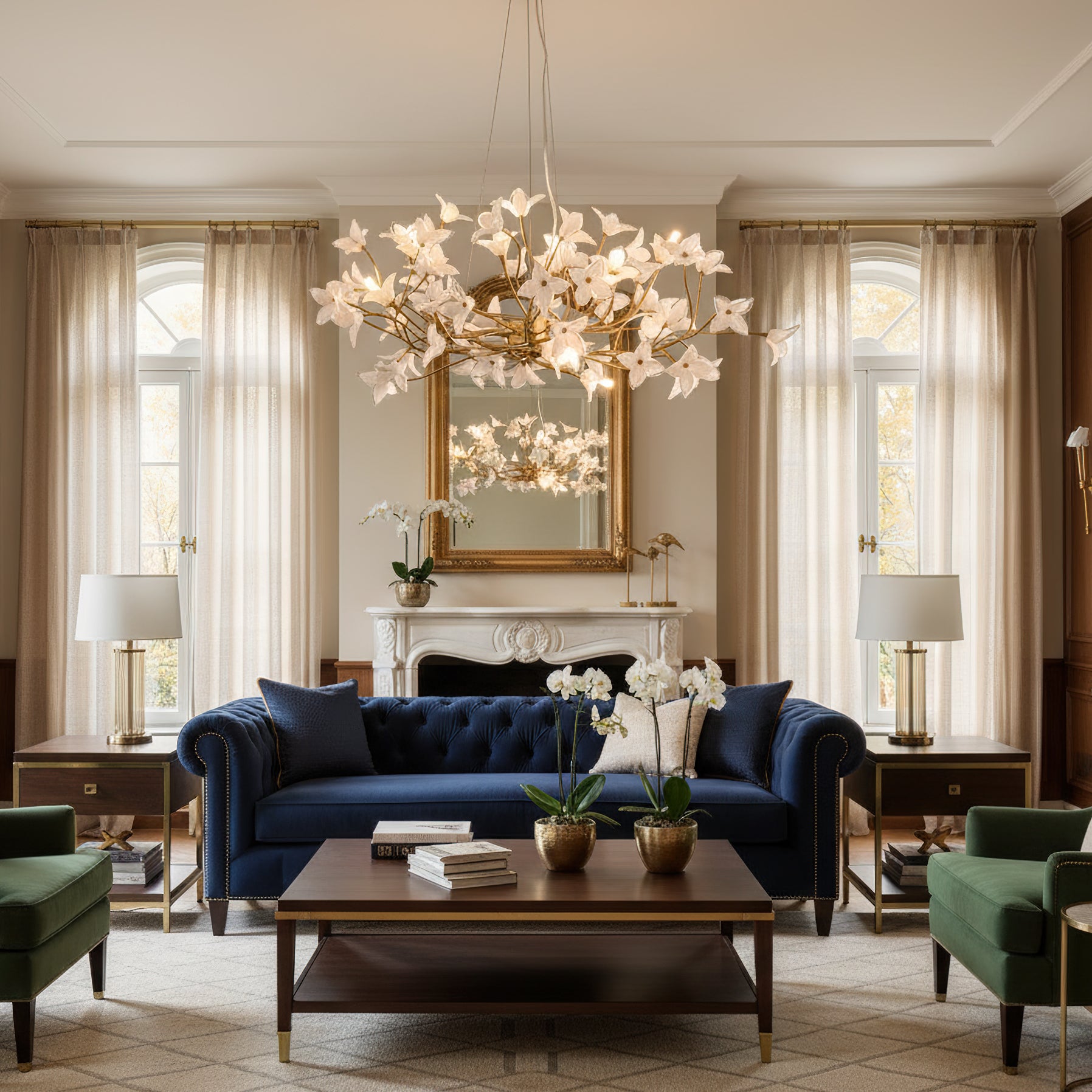 FLORENTINE PETAL CEILING LANTERN