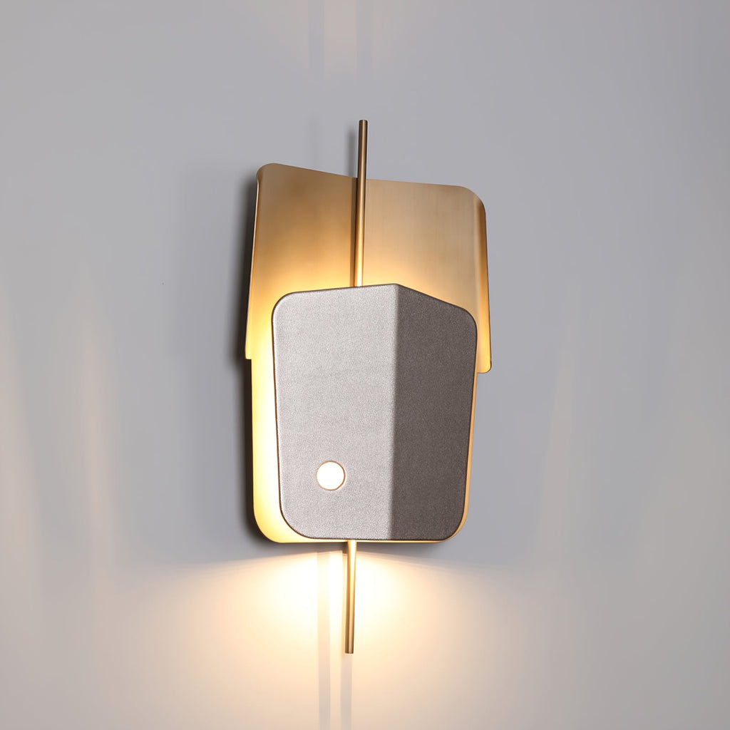 FENWICK WOVEN LEATHER WALL SCONCE