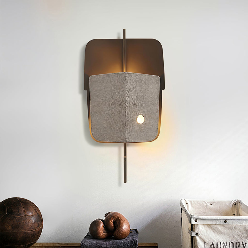 FENWICK WOVEN LEATHER WALL SCONCE