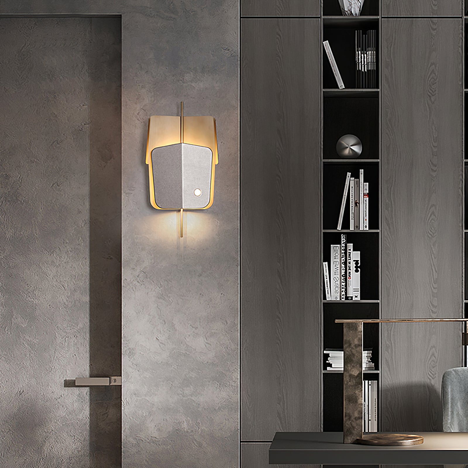 FENWICK WOVEN LEATHER WALL SCONCE