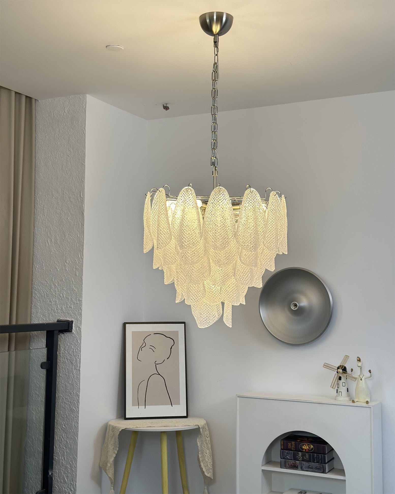 Winthrop Wave Crystal Pendant