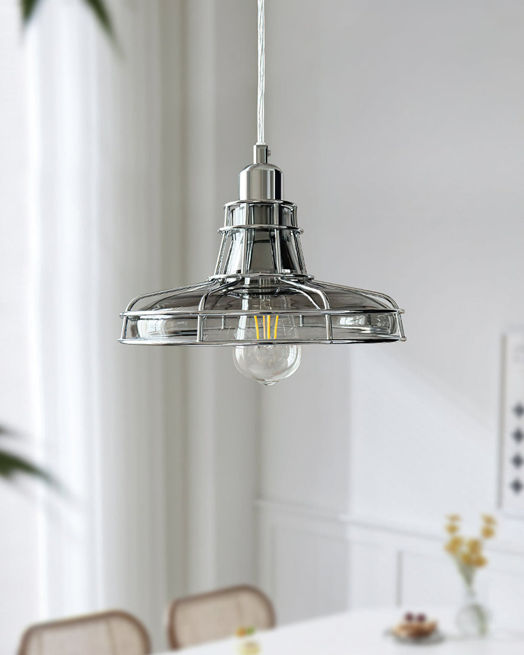 Chesterfield Crystal Globe Pendant