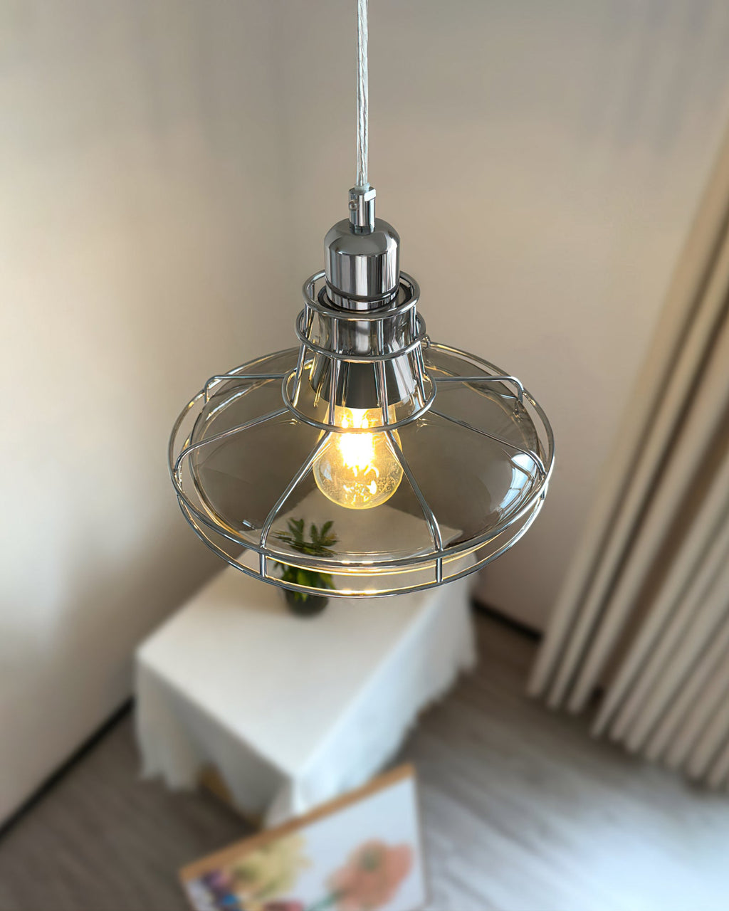 Chesterfield Crystal Globe Pendant