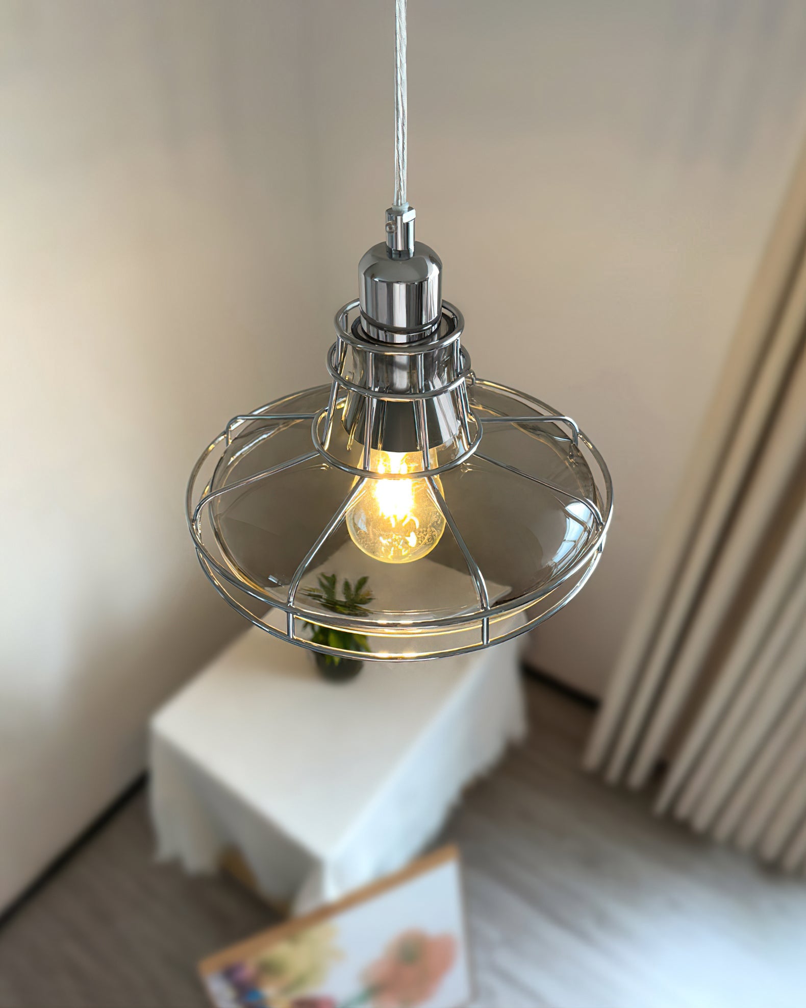 Chesterfield Crystal Globe Pendant