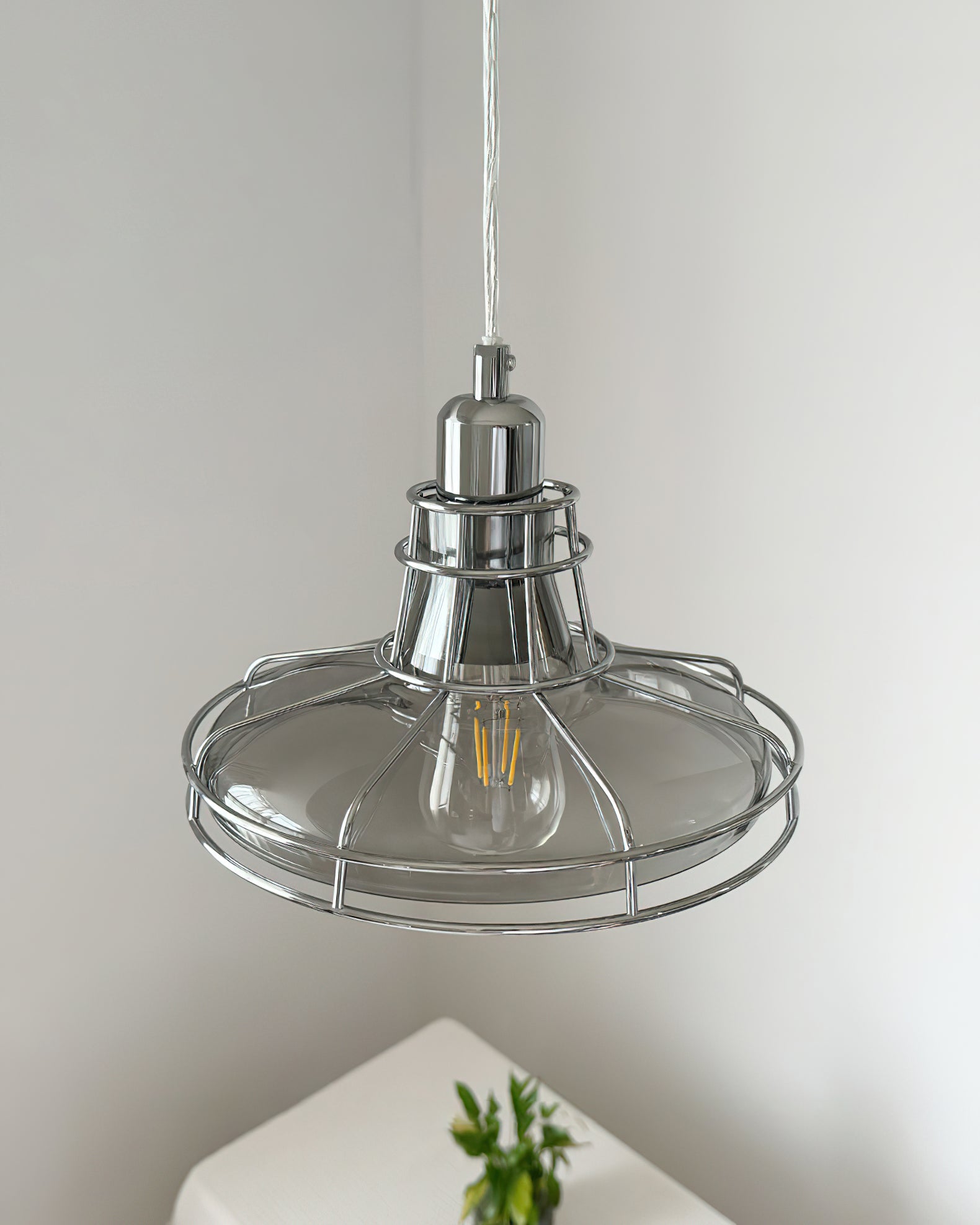 Chesterfield Crystal Globe Pendant