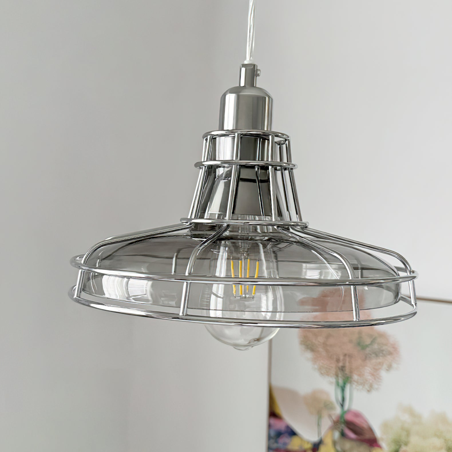 Chesterfield Crystal Globe Pendant