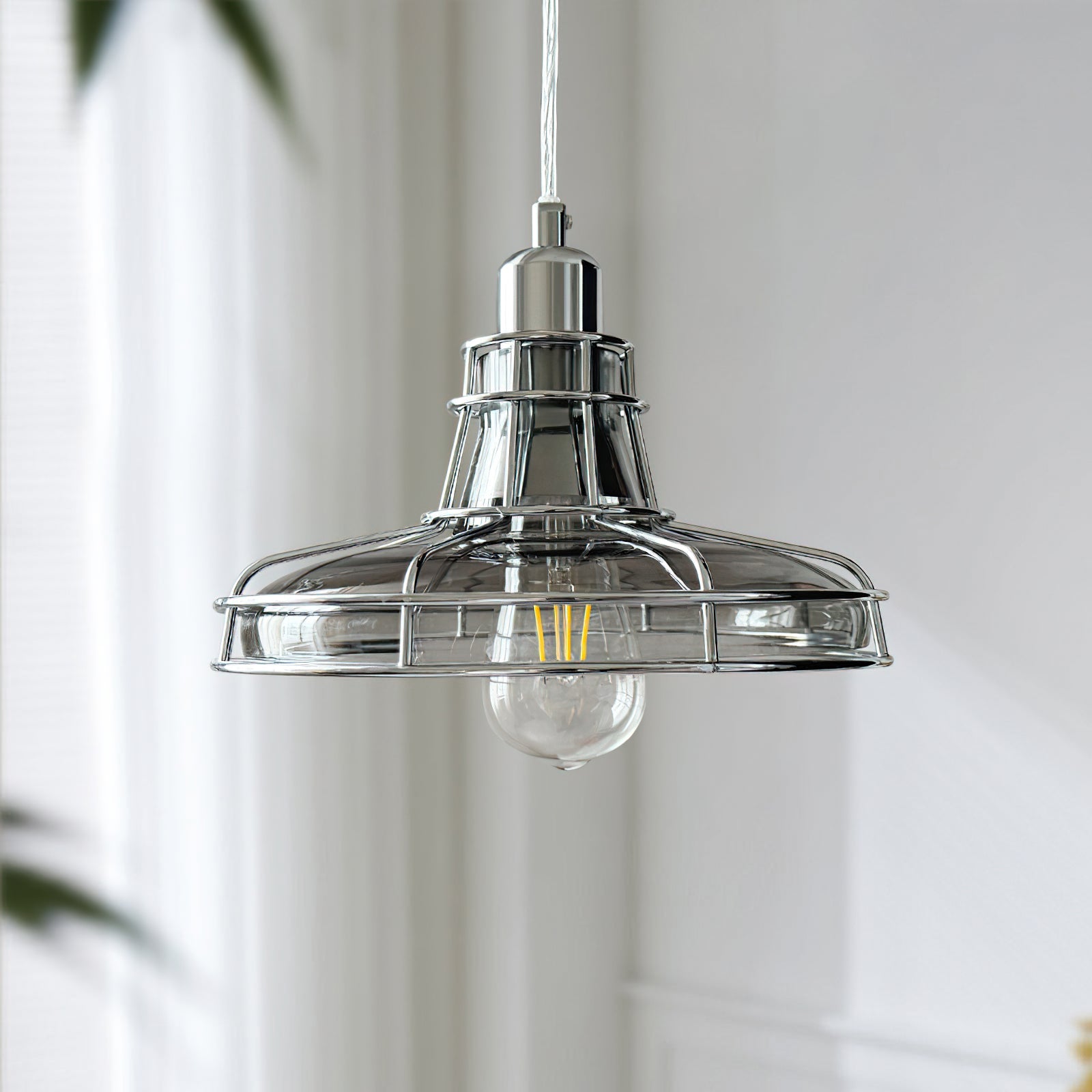Chesterfield Crystal Globe Pendant
