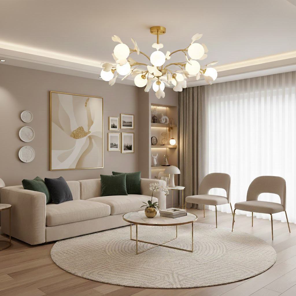 ALDERSON GINGKO LEAF CEILING LUMINAIRE