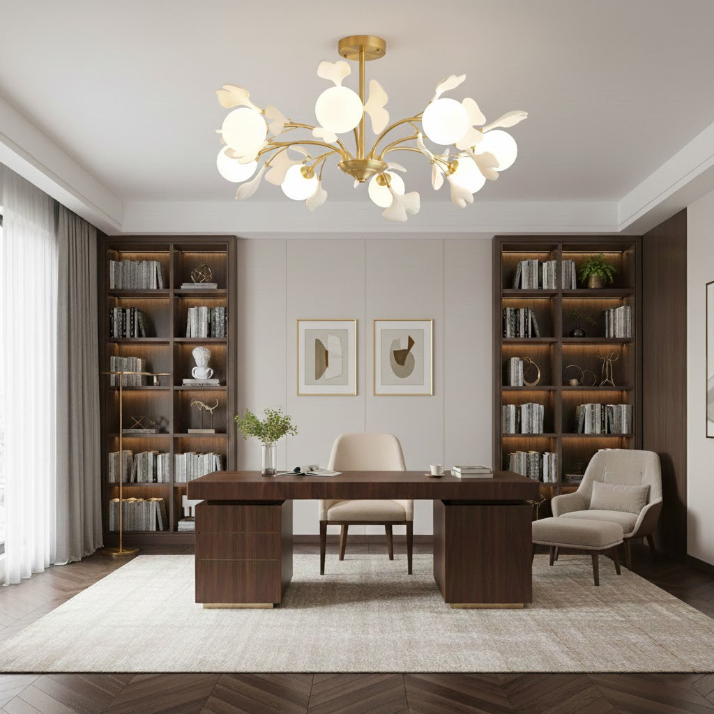 ALDERSON GINGKO LEAF CEILING LUMINAIRE