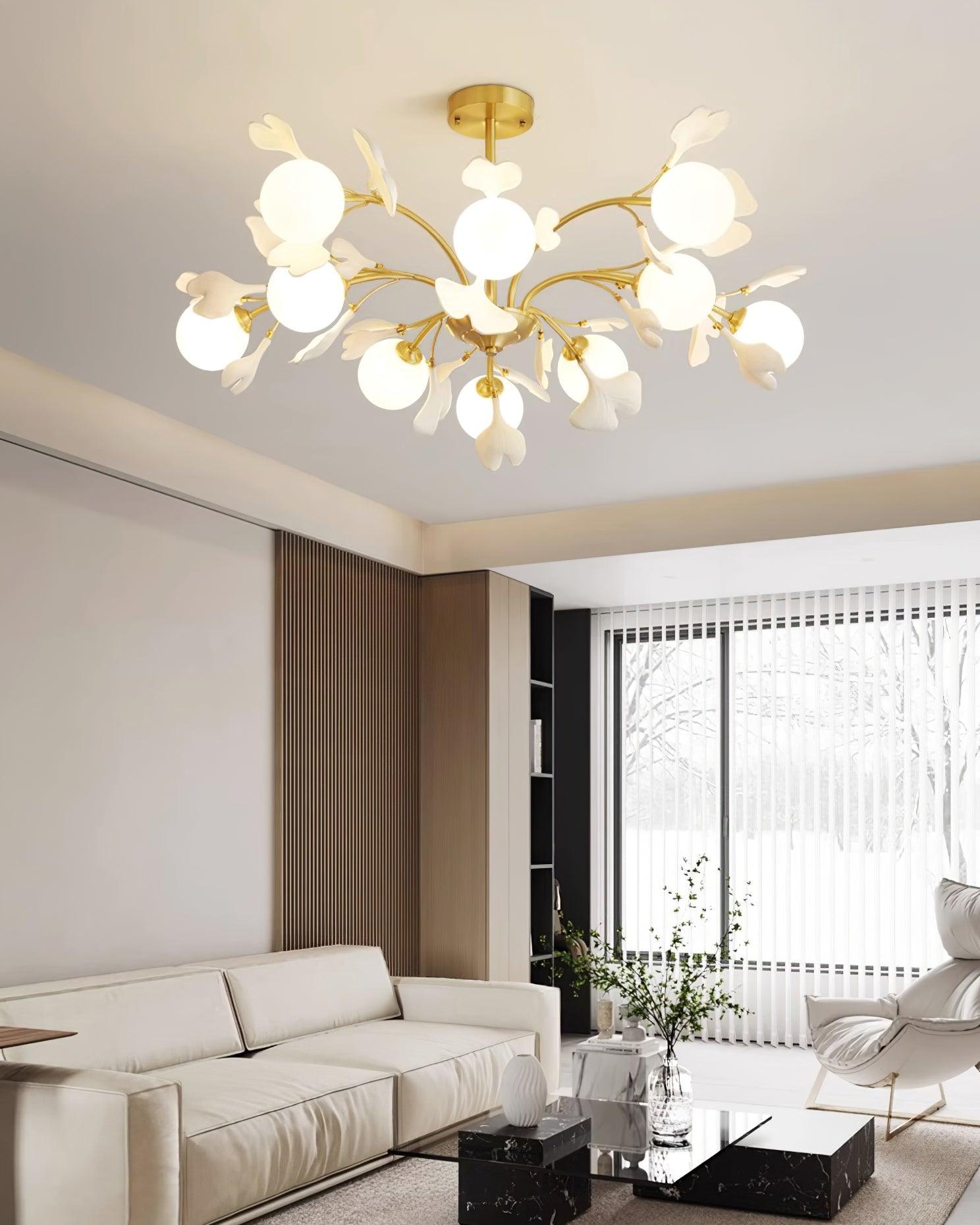 ALDERSON GINGKO LEAF CEILING LUMINAIRE