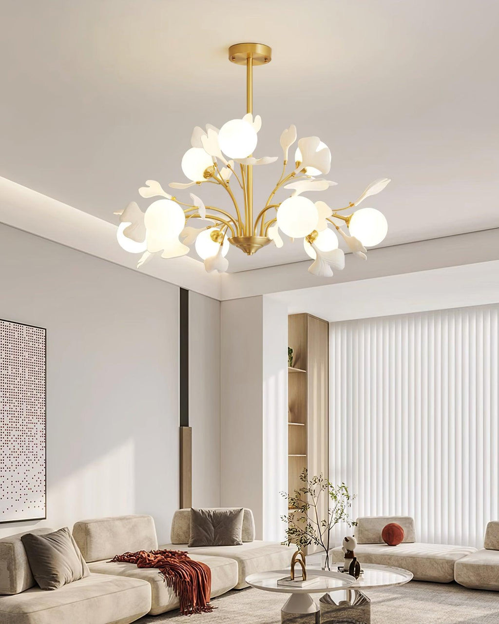 ALDERSON GINGKO LEAF CEILING LUMINAIRE