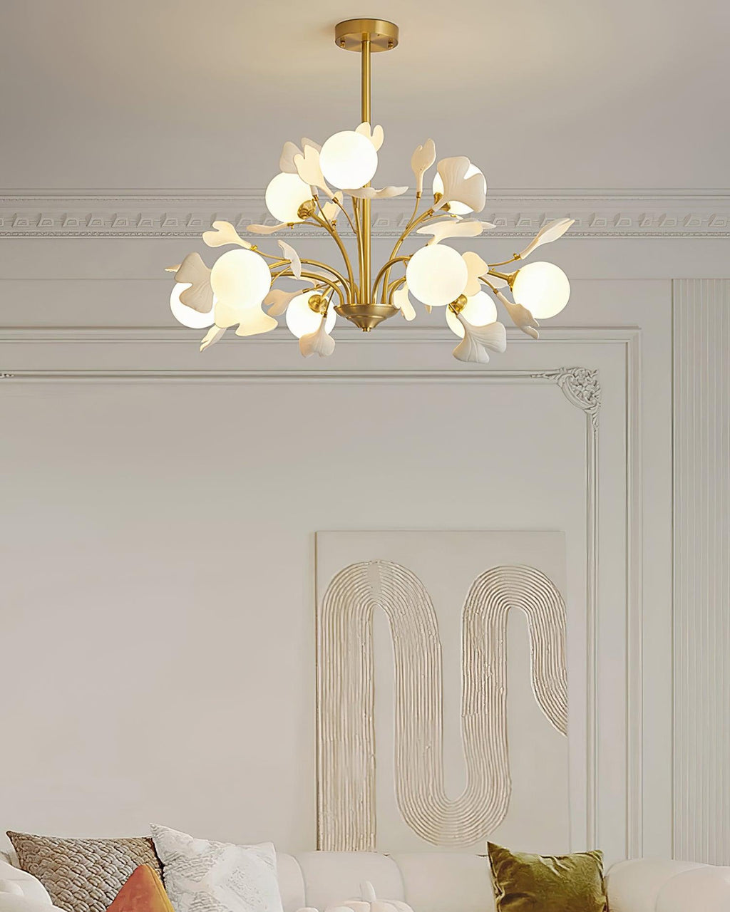 ALDERSON GINGKO LEAF CEILING LUMINAIRE