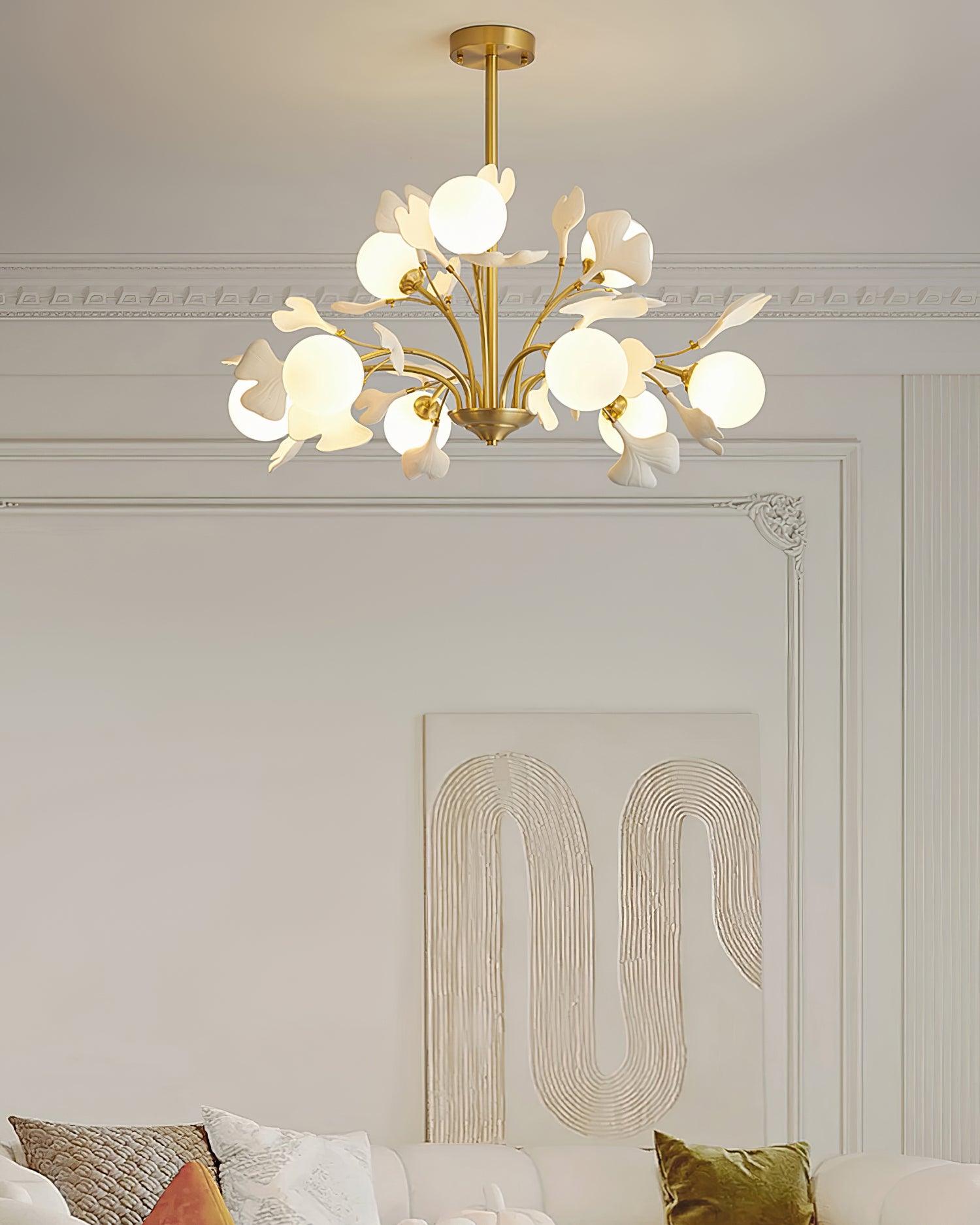 ALDERSON GINGKO LEAF CEILING LUMINAIRE