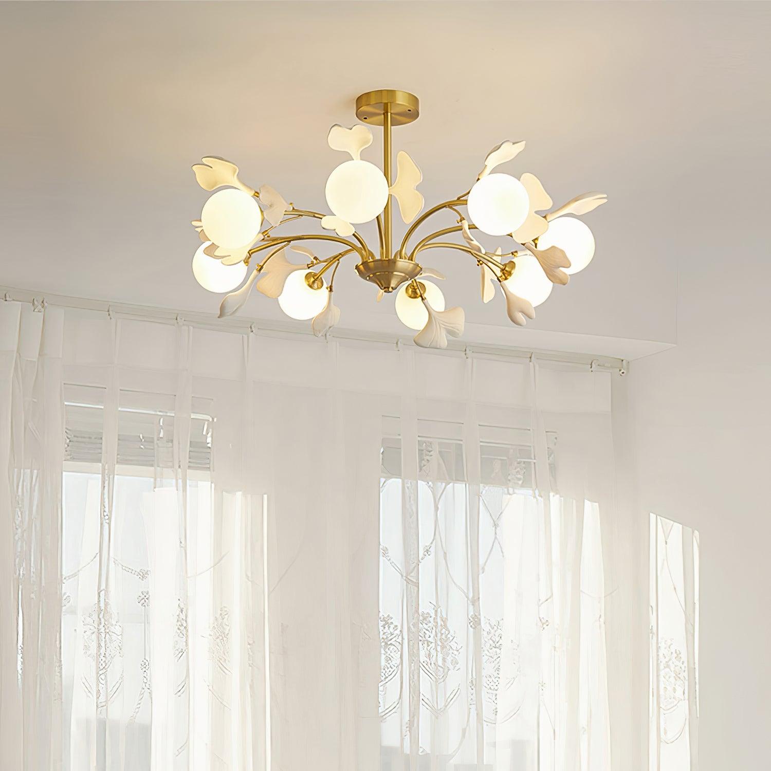 ALDERSON GINGKO LEAF CEILING LUMINAIRE