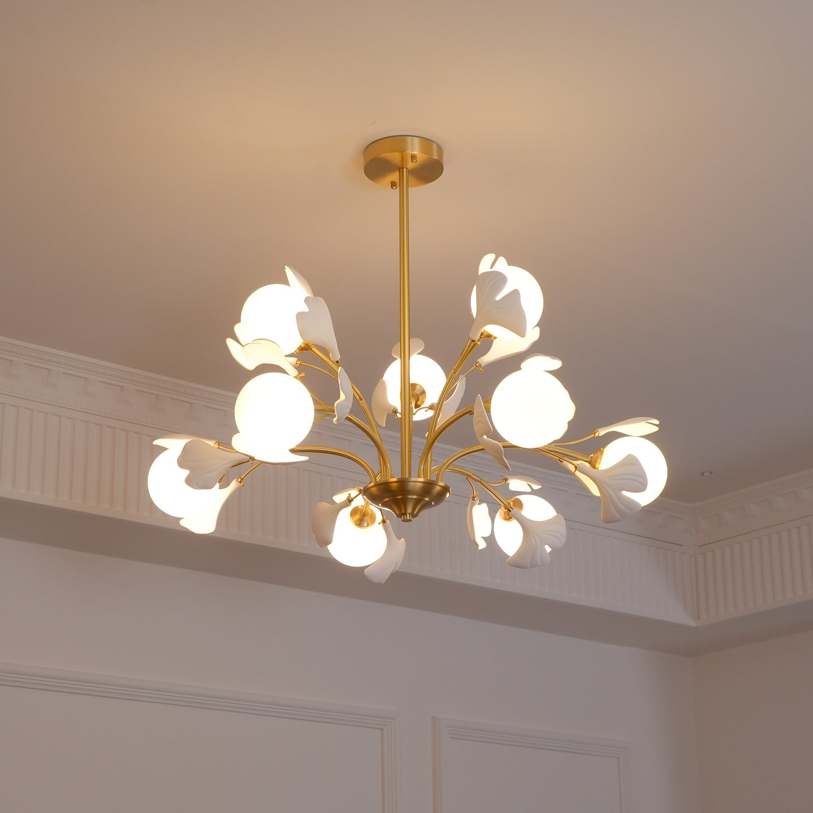 ALDERSON GINGKO LEAF CEILING LUMINAIRE