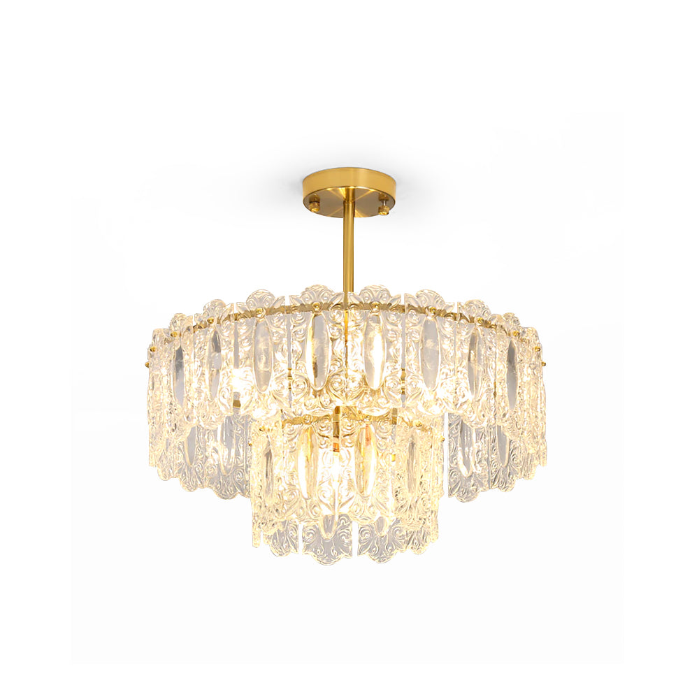 CHARLESTON CRYSTAL DRAPED LIGHTING FIXTURE