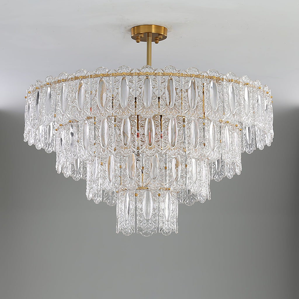 CHARLESTON CRYSTAL DRAPED LIGHTING FIXTURE