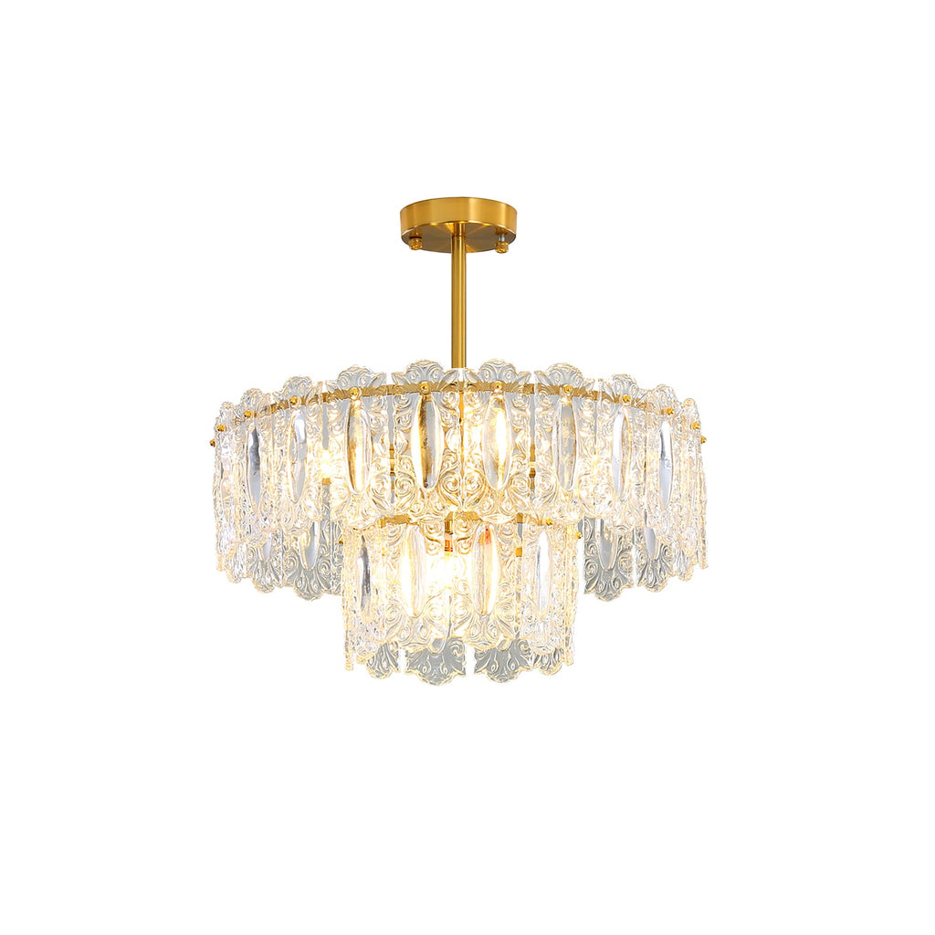 CHARLESTON CRYSTAL DRAPED LIGHTING FIXTURE