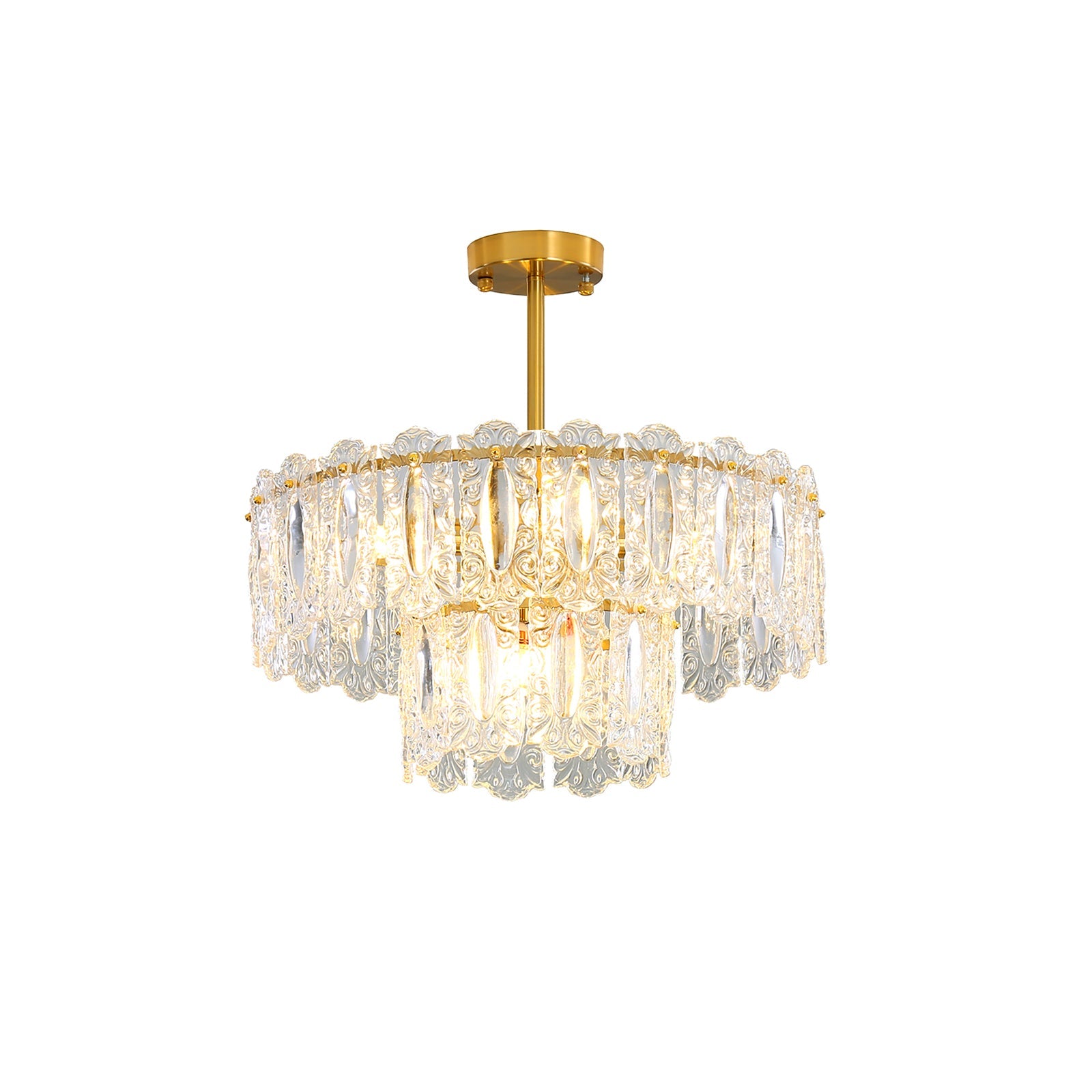 CHARLESTON CRYSTAL DRAPED LIGHTING FIXTURE