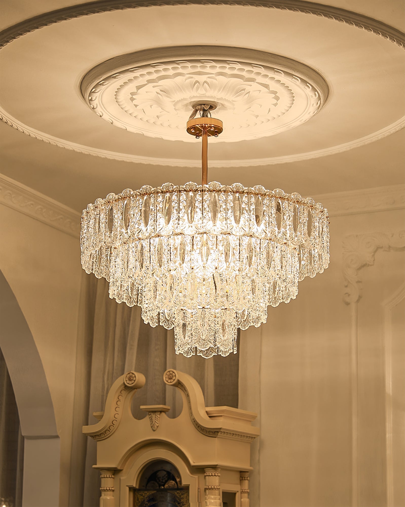 CHARLESTON CRYSTAL DRAPED LIGHTING FIXTURE